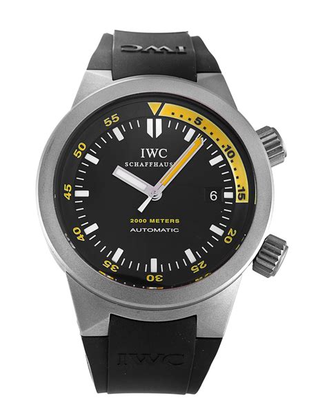 iwc schaffhausen aquatimer replica|iwc aquatimer owned.